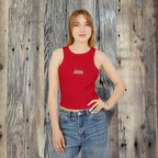 Women's Flamingo Rib Racer Tank