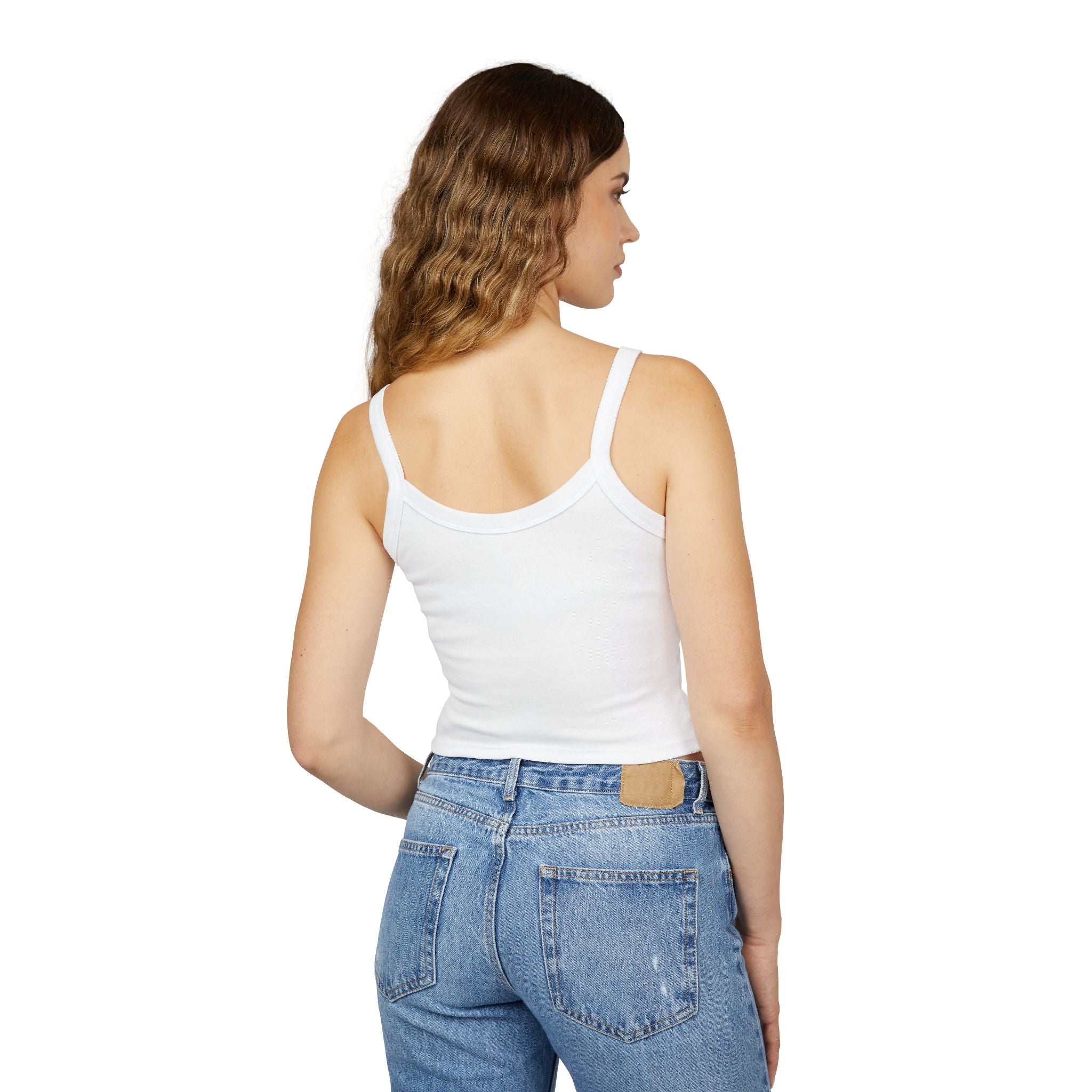 Women's Crop Tank Top Coffee Hands Logo