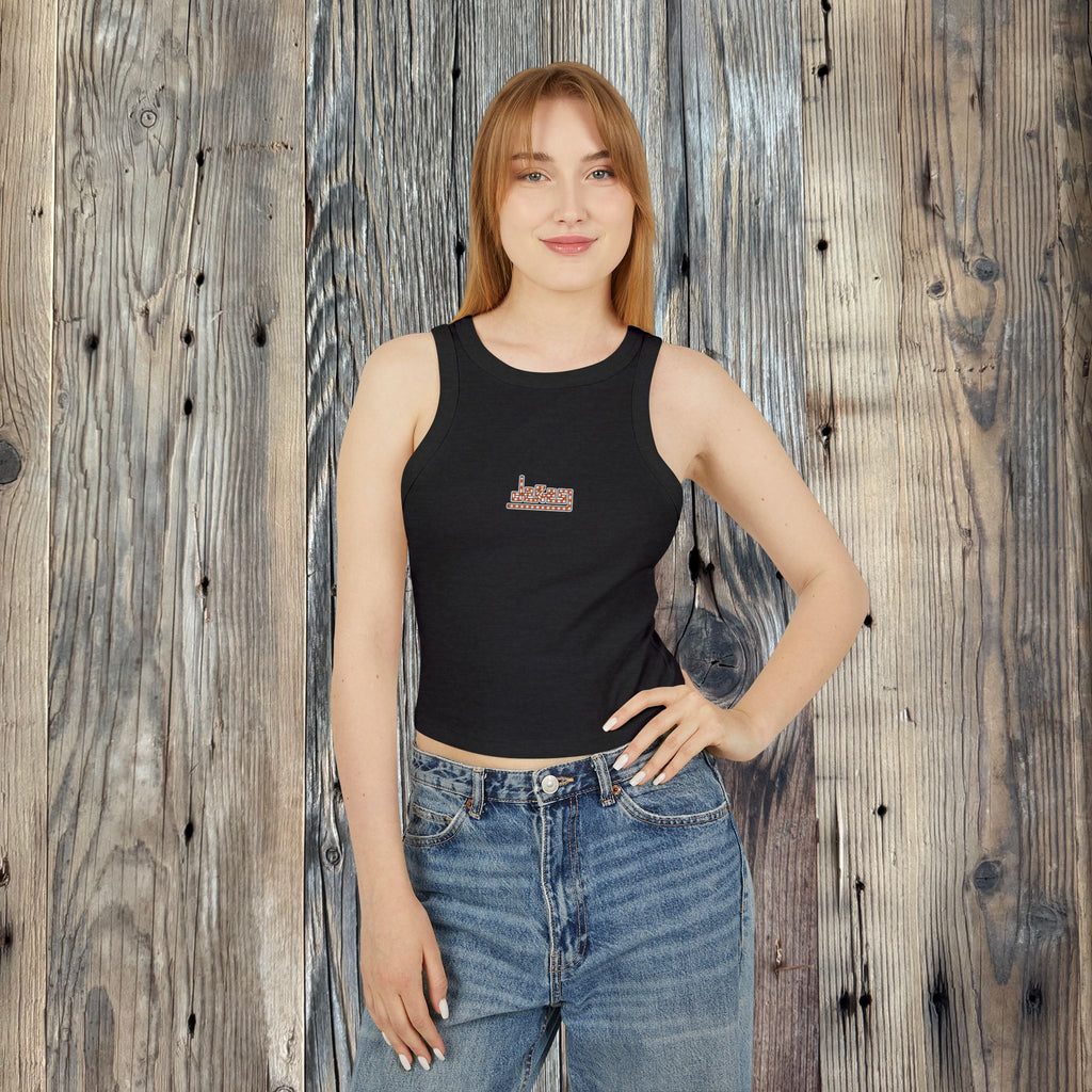 Women's Flamingo Rib Racer Tank