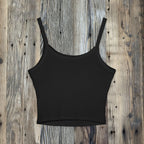 Women's Crop Tank Top Coffee Hands Logo