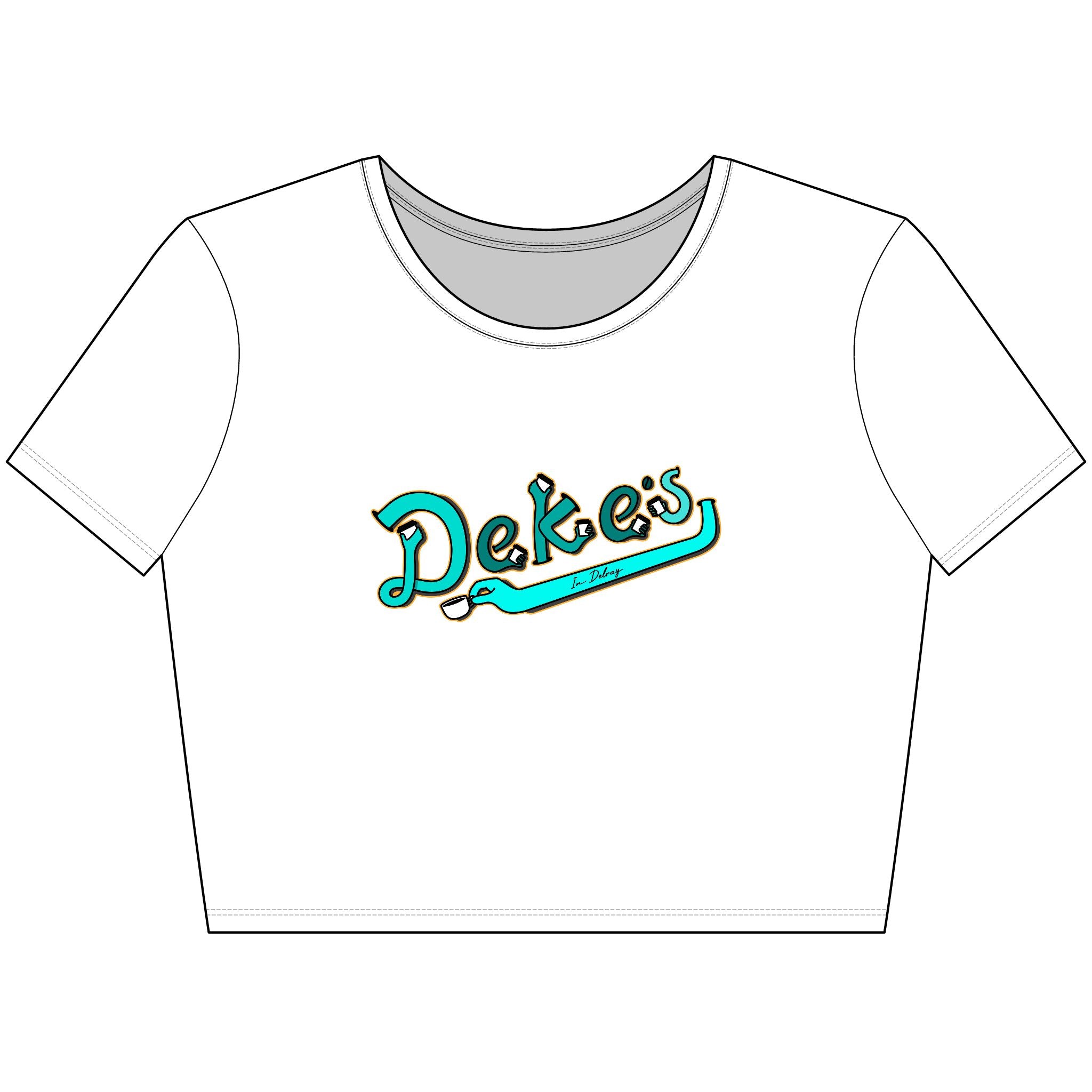 Coffee Cup Hands Women’s Crop Tee