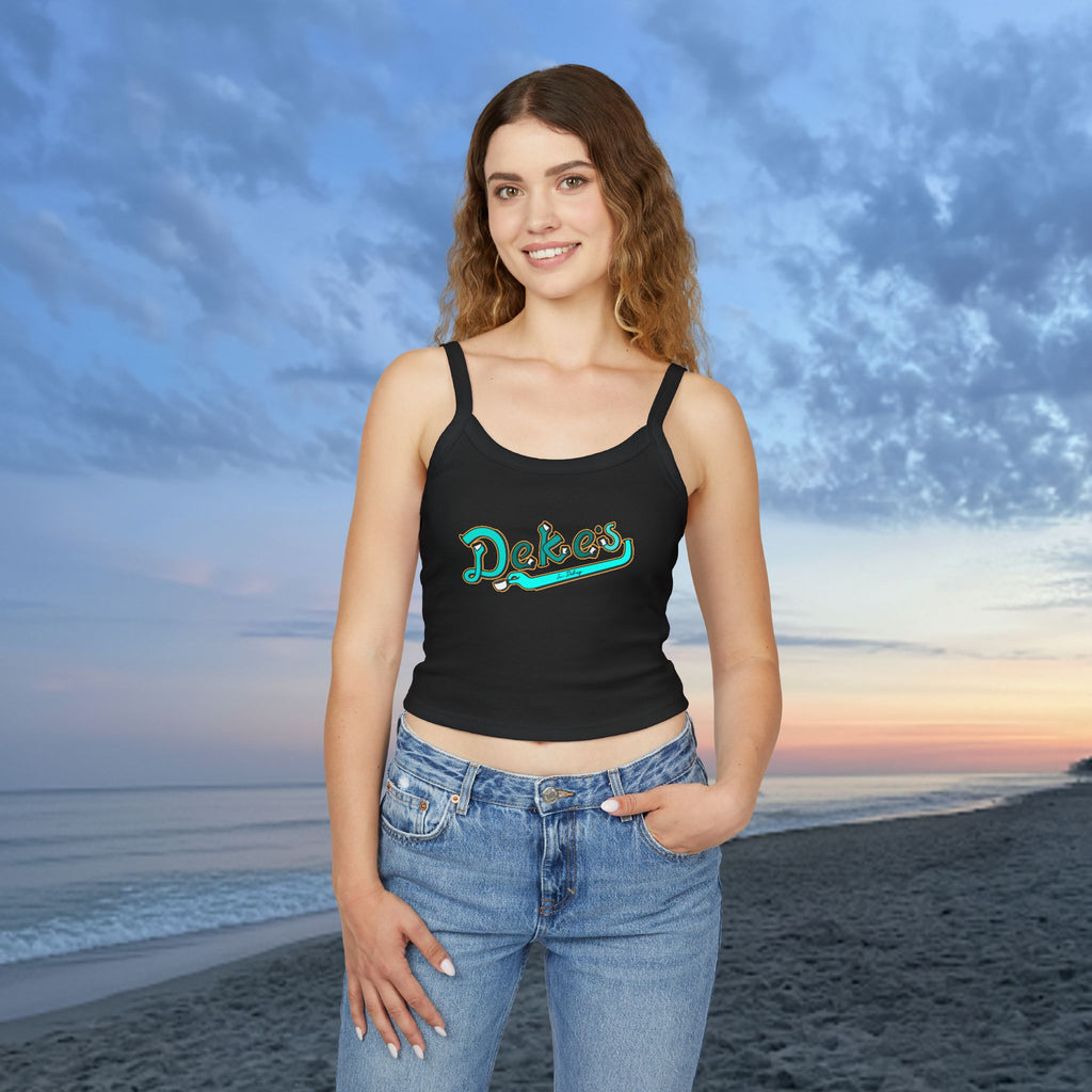 Women's Crop Tank Top Coffee Hands Logo