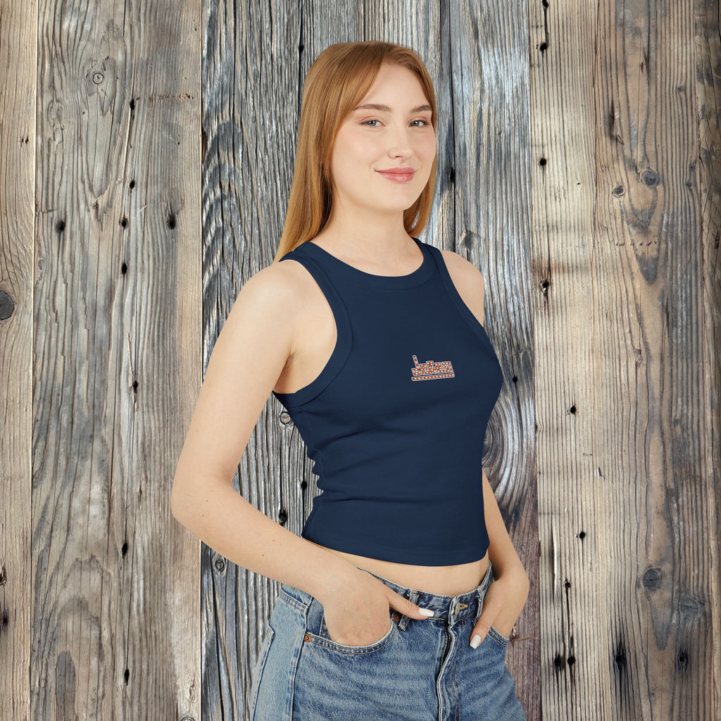 Women's Flamingo Rib Racer Tank