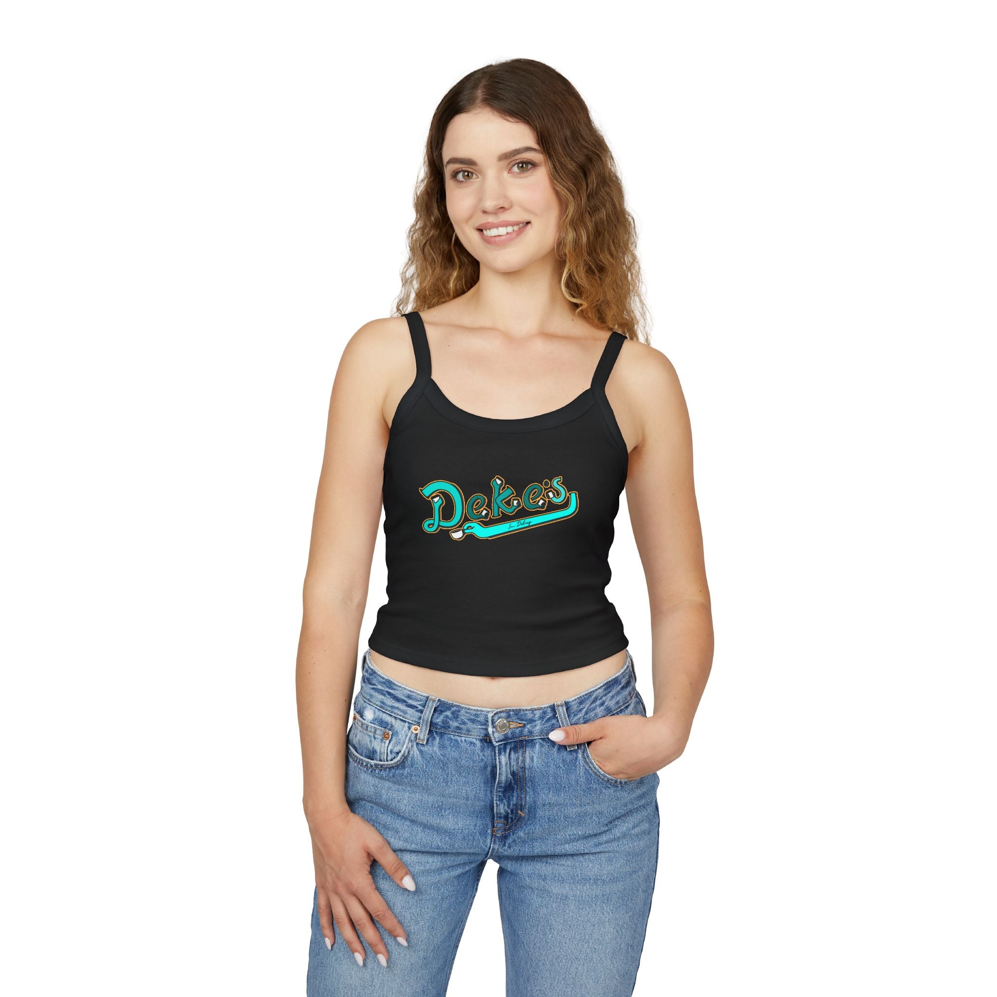 Women's Crop Tank Top Coffee Hands Logo