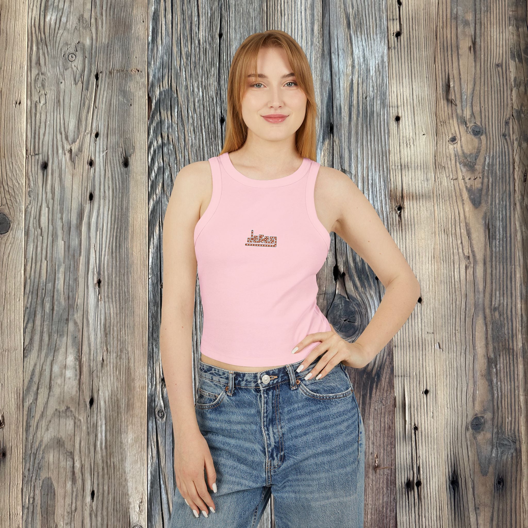 Women's Flamingo Rib Racer Tank