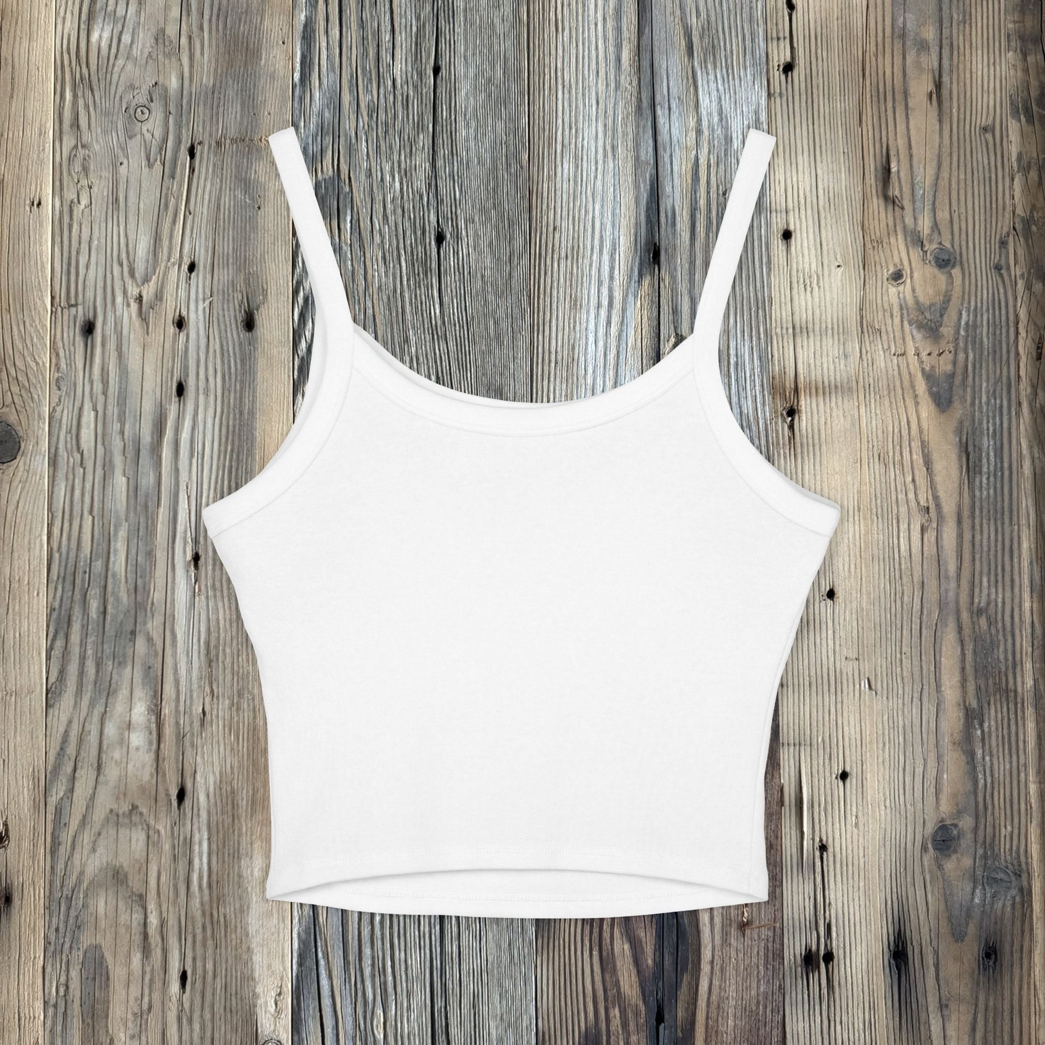 Women's Crop Tank Top Coffee Hands Logo