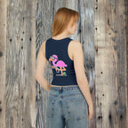 Women's Flamingo Rib Racer Tank