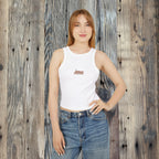 Women's Flamingo Rib Racer Tank