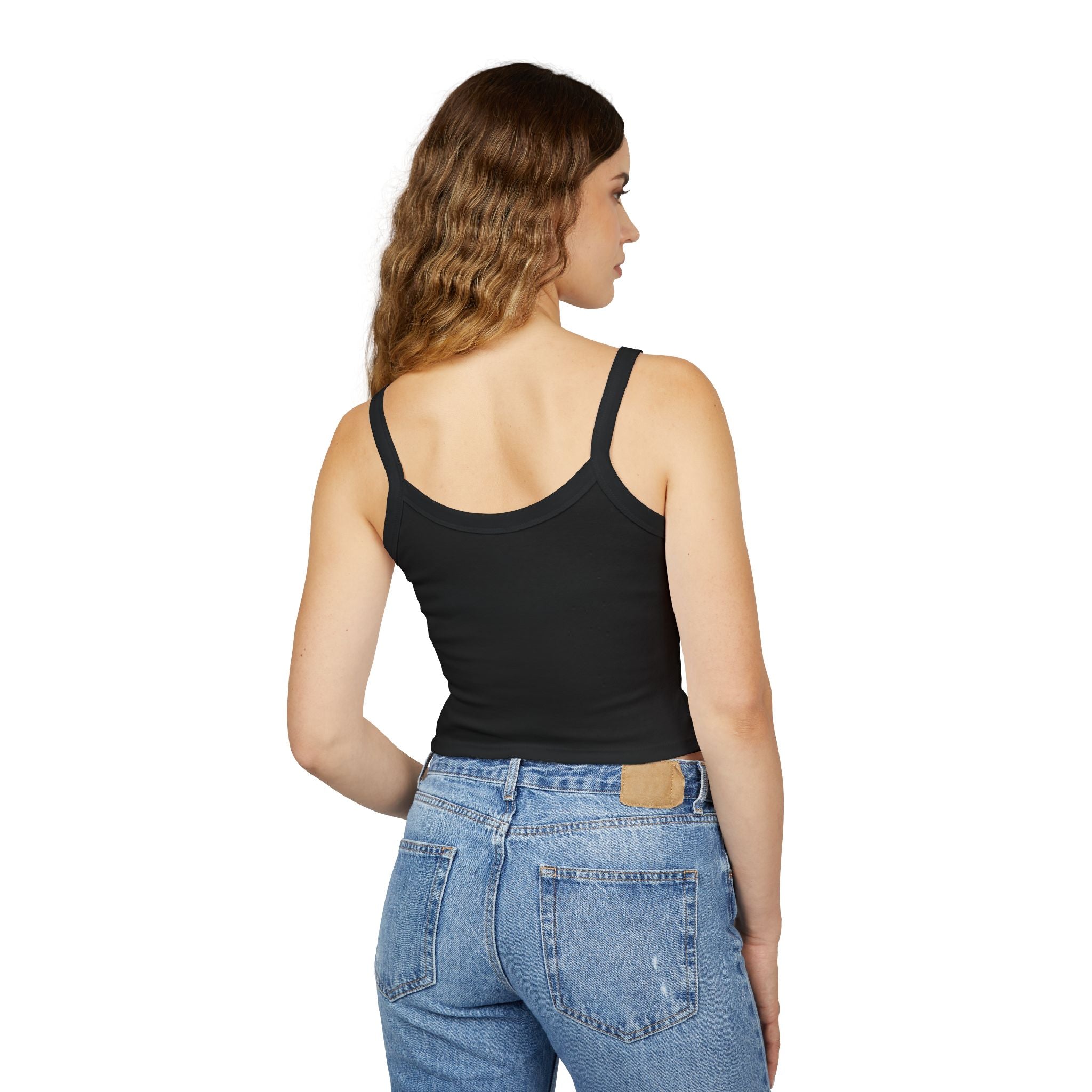 Women's Crop Tank Top Coffee Hands Logo