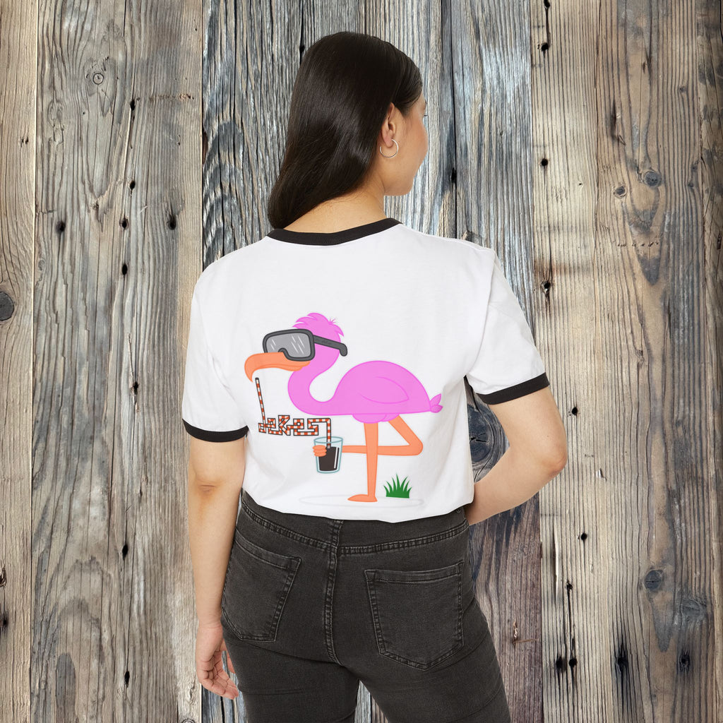 Flamingo Ringer Tee
