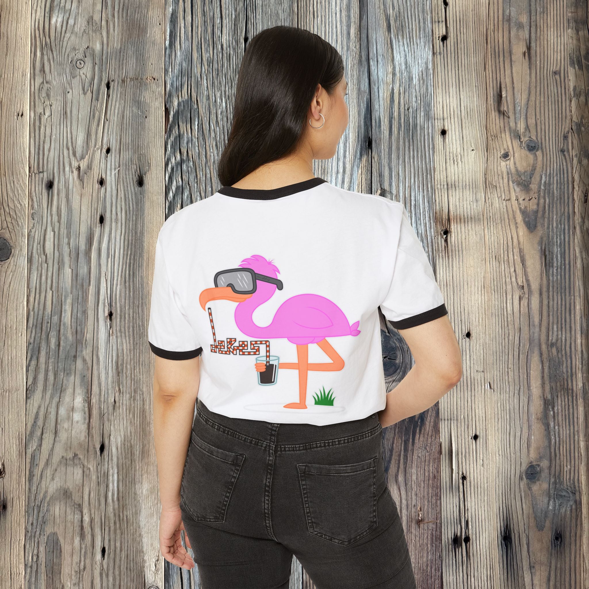 Flamingo Ringer Tee