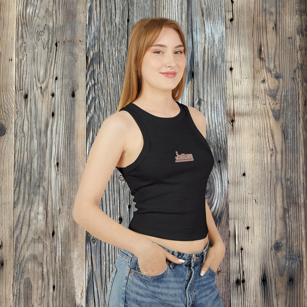 Women's Flamingo Rib Racer Tank