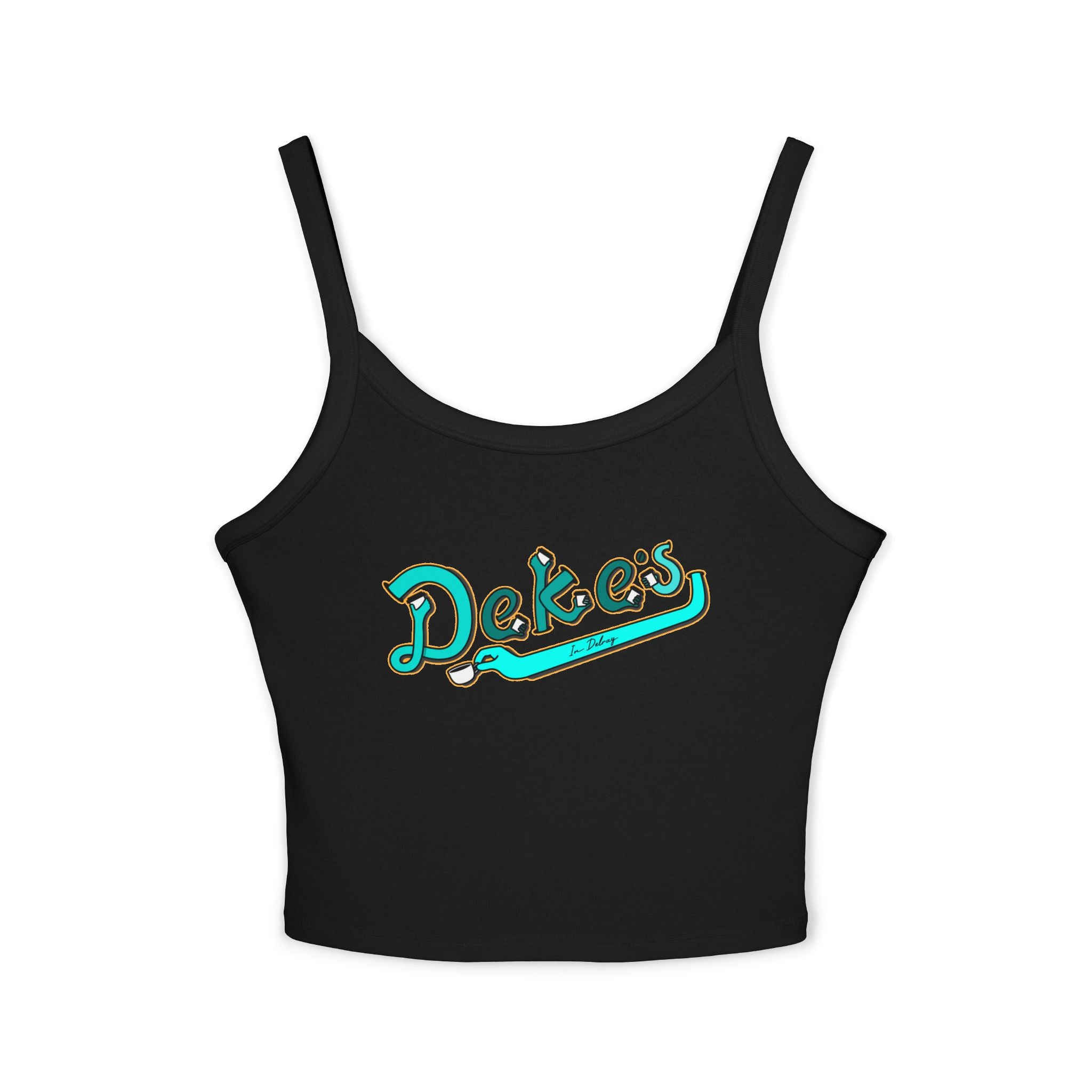 Women's Crop Tank Top Coffee Hands Logo