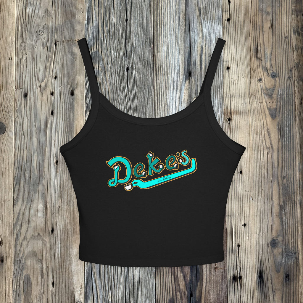 Women's Crop Tank Top Coffee Hands Logo