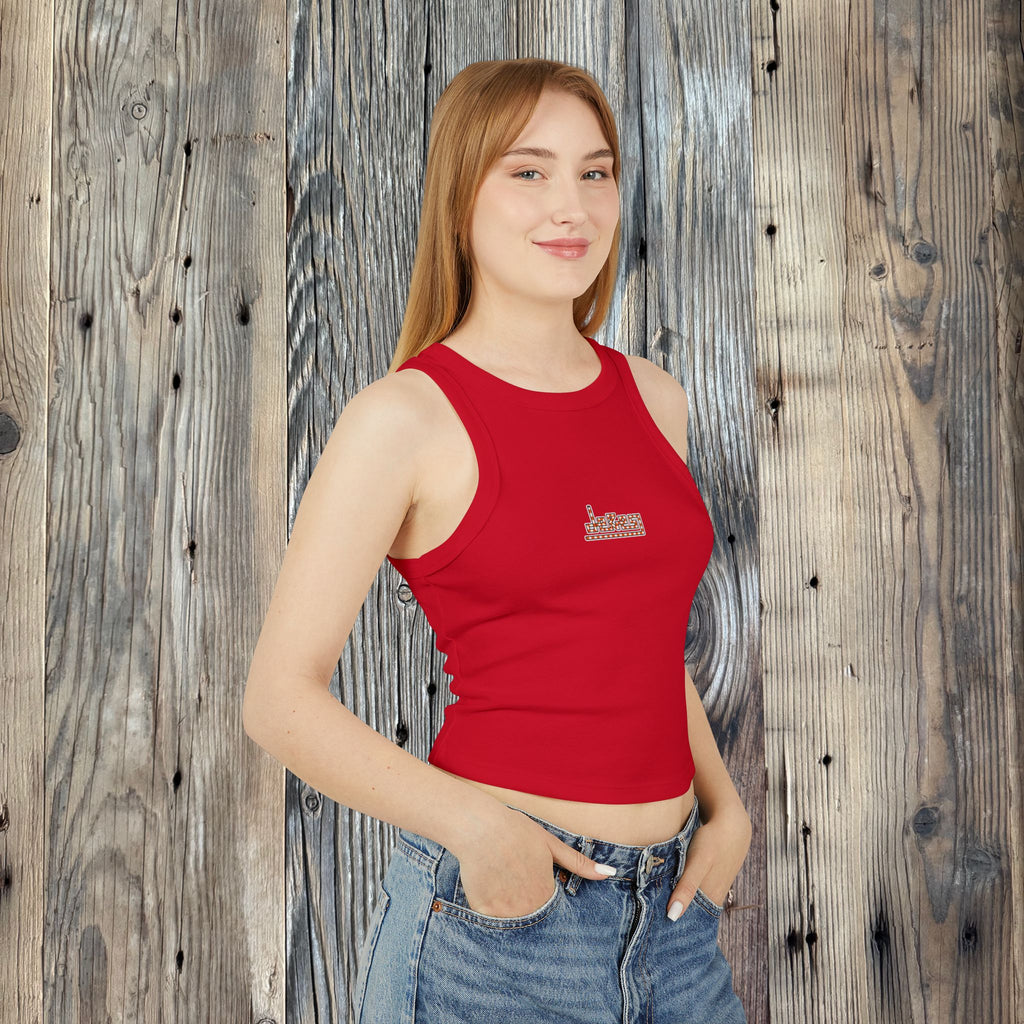 Women's Flamingo Rib Racer Tank